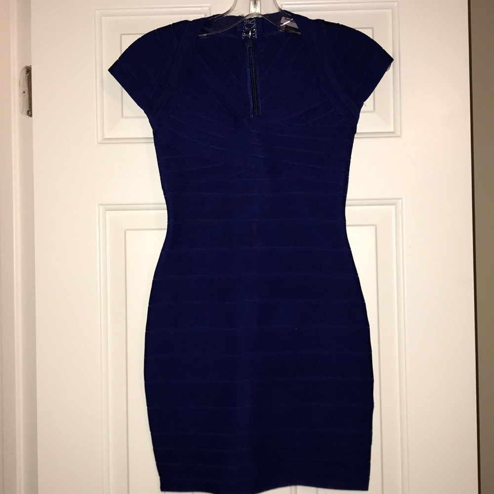 Curve loving royal blue bandage💧 dress